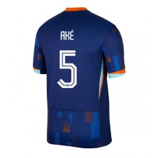 Nederland Nathan Ake #5 Bortedrakt EM 2024 Kortermet